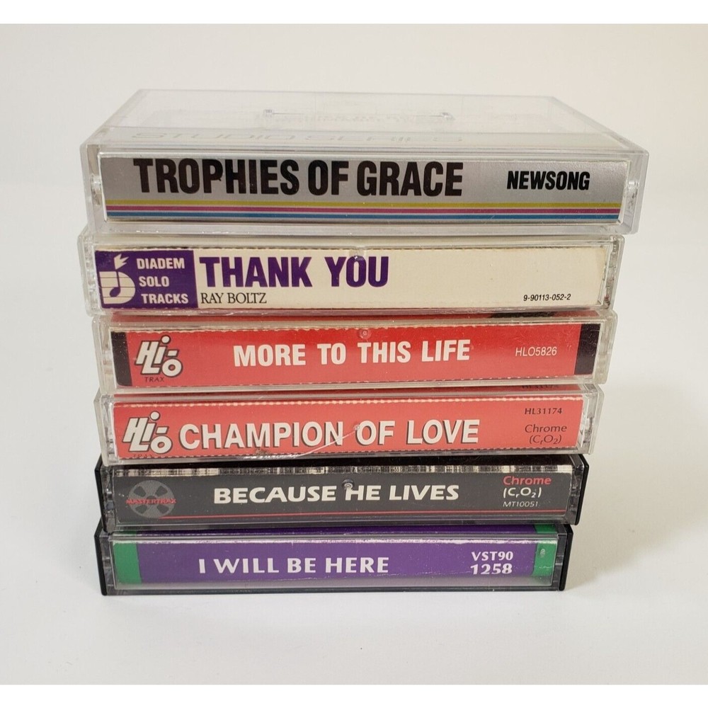 6 Christian & Southern Gospel Performance Soundtrack Cassette Tapes Tested